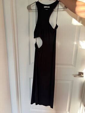 Abercrombie & Fitch Black Cutout Maxi Dress
